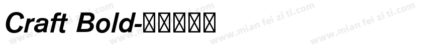 Craft Bold字体转换